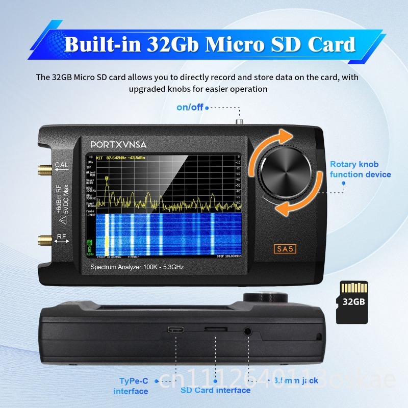 SA5 Multifunctional Handheld S - огляд і ціна Signal Generator Spectrum Analyzer