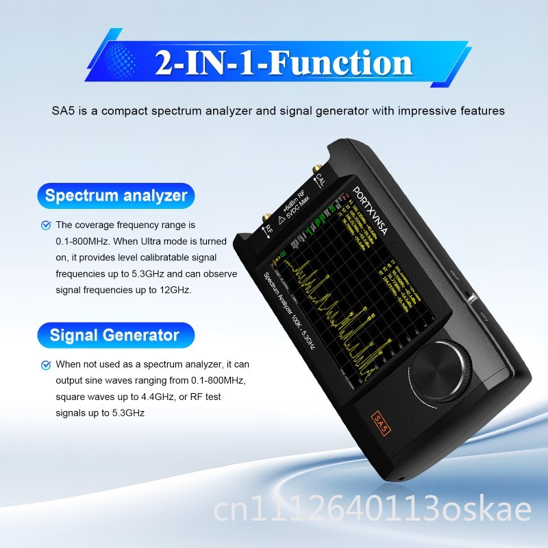 SA5 Multifunctional Handheld S - огляд і ціна Signal Generator Spectrum Analyzer