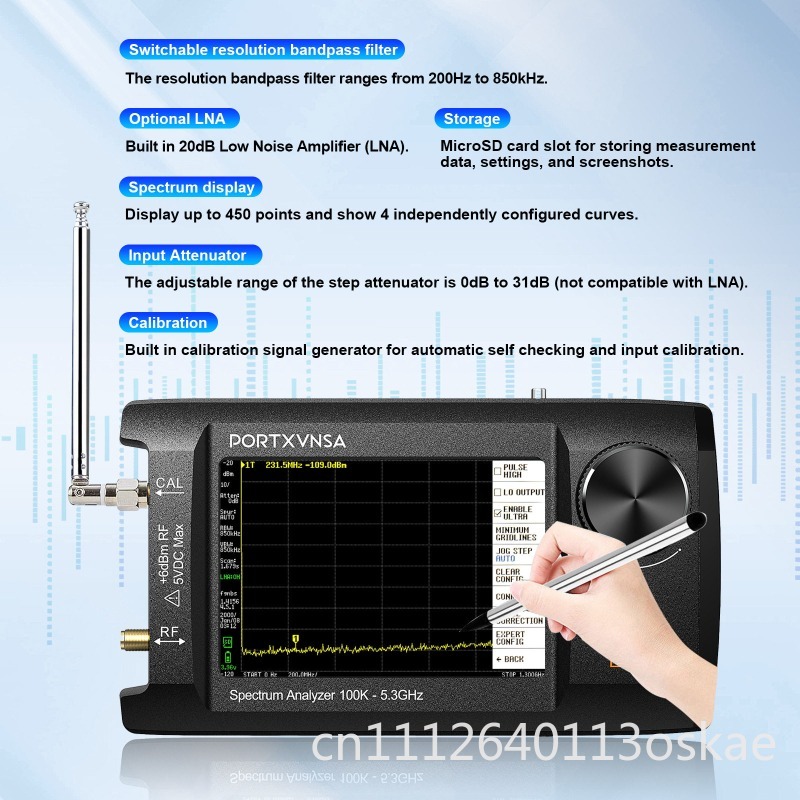 SA5 Multifunctional Handheld S - огляд і ціна Signal Generator Spectrum Analyzer