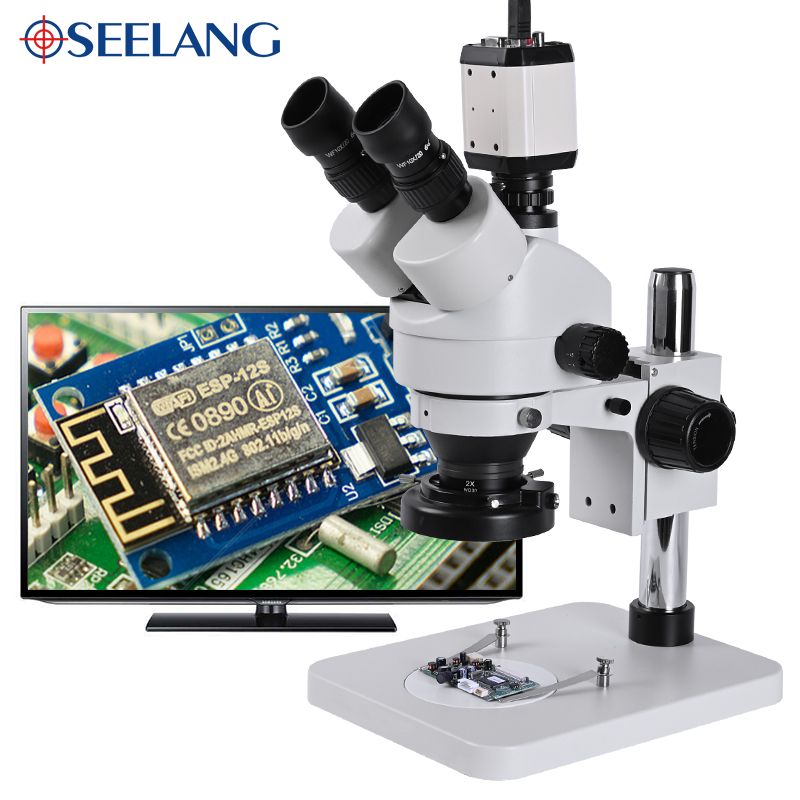 Industrial grade 3.5-90X stere - огляд і ціна Stereo Trinocular Microscope Pcb