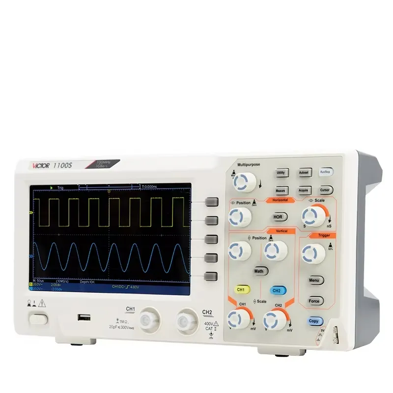 VICTOR 1100S 100 MHz Bandwidth - огляд і ціна Digital Storage Oscilloscope 100Mhz