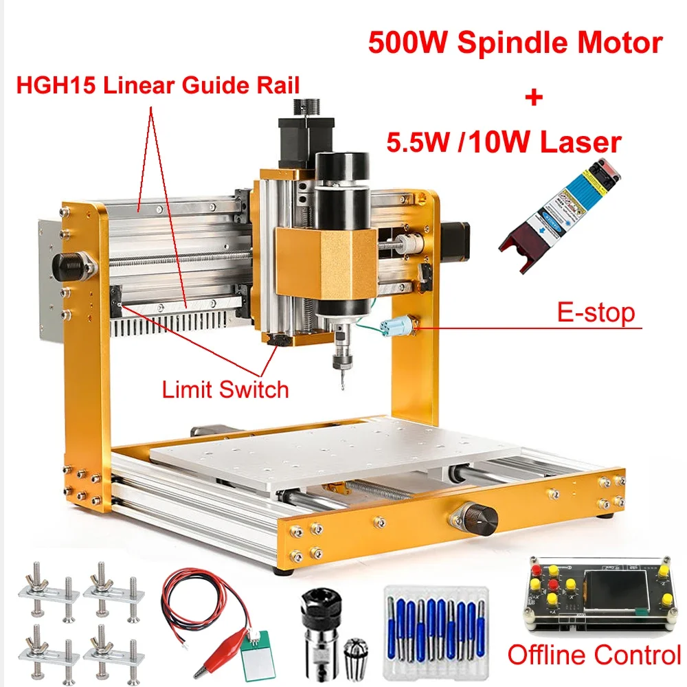 Linear Guide Rail Offline Alum - огляд і ціна Mini Laser Engraver Cnc Router
