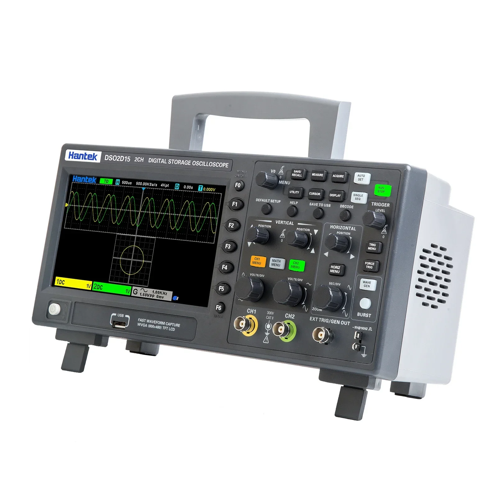 Sensitivity Hantek Signal Gene - огляд і ціна Digital Storage Oscilloscope 100Mhz