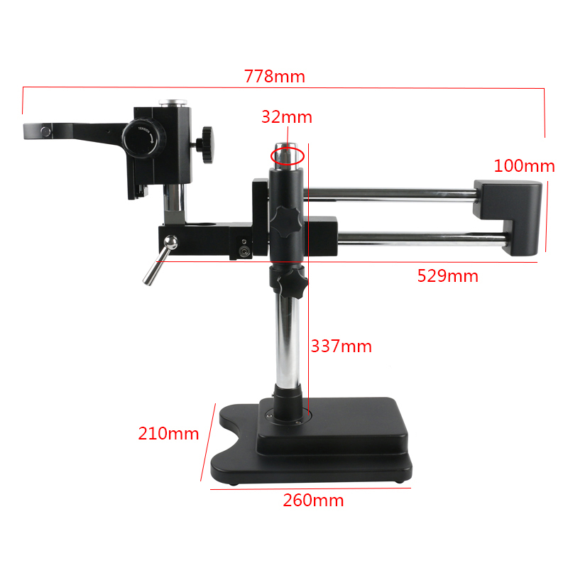 3.5X 90X 180X Simul-Focus Doub - огляд і ціна Stereo Trinocular Microscope Pcb